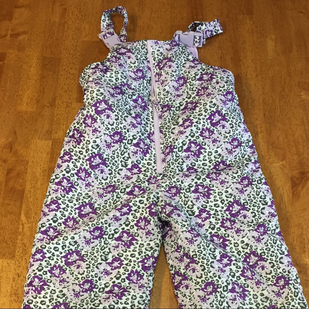 Girls London Fog purple and grey snow pants